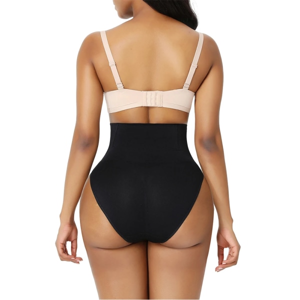 Hög midja magkontroll Trosor Trosa Butt Lifter Shaper Bantning Underkläder Butt Lifter Magen Formande Cincher Brief Body Shaper Black M-L