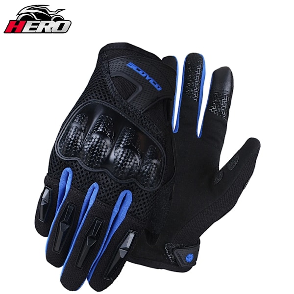 Scoyco Sommar Motorcykelhandskar Andningsbara Mesh Motorbike Handskar Touch Funktion Moto Motocross Handskar Off Road Racing Ridning mc58-2-gloves-3 M
