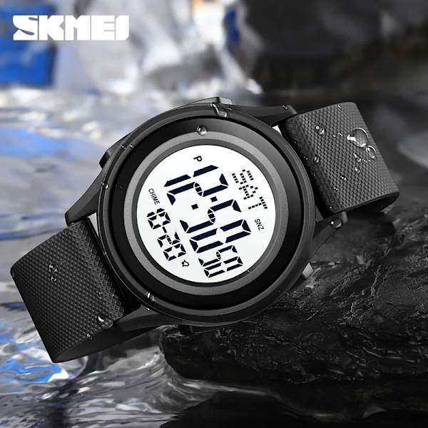 Watch Herr Multifunktionsklockor Väckarklocka Chrono 5Bar Vattentät Watch SKMEI Relogio Masculino Army Green BOX