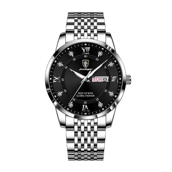 2021 Sport Watch Big Dial Quartz Watch 30M Vattentät Simma Noctilucent Modeklockor För Herrklocka Relogio Masculino Silver black