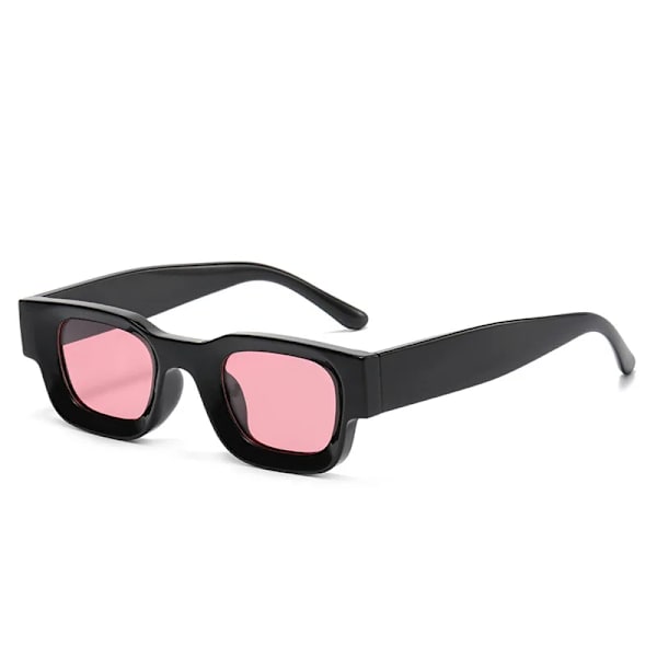 DYTYMJ Polariserade solglasögon Män Liten båge Fyrkantiga solglasögon Anti Blue Light Glasögonbåge Dam/män Hip Hop Oculo Masculino BlackPink-Polarized Free Cloth
