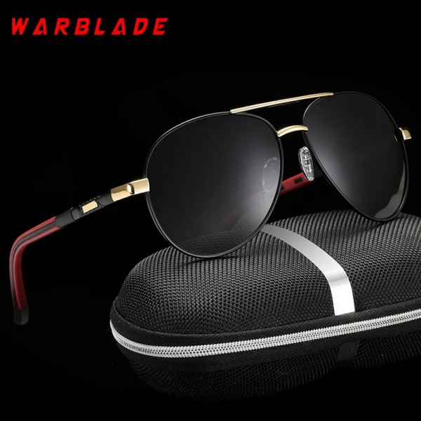 2021 nya klassiska pilotpolariserade solglasögon män kör solglasögon mode dam glasögon högkvalitativa manliga UV400 metallglasögon Red Gold