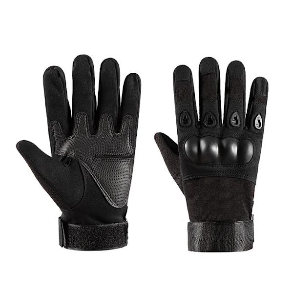 Vinter Helfingerhandskar Herr militära taktiska handskar Motorcyklist Paintball Skytte Airsoft Combat Jakt Cykelhandskar Black M