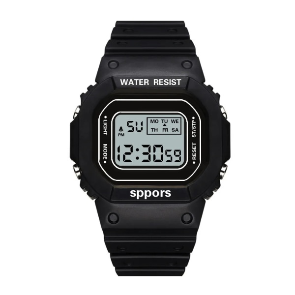 Transparent Digital Watch Square Damklockor Sport Elektronisk Armbandsklocka Watch Mujer Klockor Style 9
