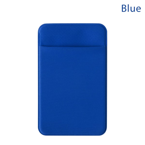 1 st mode elastisk mobiltelefon korthållare Mobiltelefon case Kredit ID-kortshållare självhäftande klistermärkesficka Blue(.105)