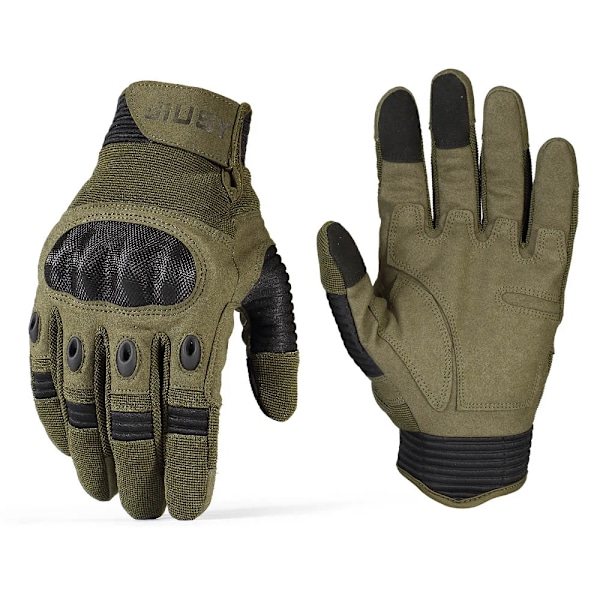 Män Helfinger Taktiska pekskärmshandskar Armé Militär Ridning Cykling Cykel Skidåkning Träning Klättring Airsoft Jaktvantar Green M