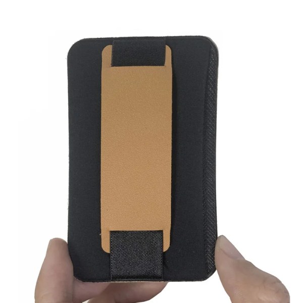 2019 korthållare Mode självhäftande klistermärke Mobiltelefon Baksida Kreditkortshållare Fodral för Mobiltelefon Support Case 019 yellow