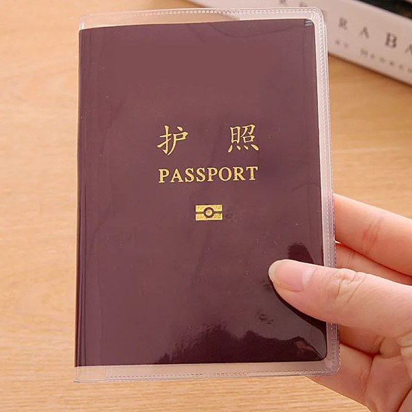 Vattentät Rese Smuts Pass Skydd Cover Transparent PVC Klar ID-kortshållare Handväska Business Kreditkortshållare Case Väskor Matte