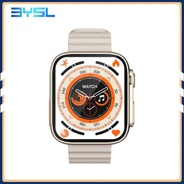 49mm Smart Watch IP08 Ultra Smartwatch Herr Dam Puls Bluetooth Call Vattentät Trådlös Laddning PK DT8 Ultra W68 HW8 gold grey IP08 ultra