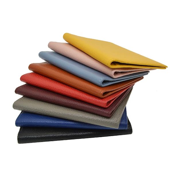 Passhållare i 100 % äkta läder Mjukt case Cover för passplånboken blue