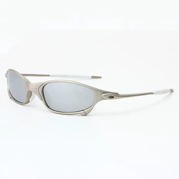 MTB Man Polarized Solglasögon Cykelglasögon UV400 Fiskesolglasögon Metall Cykelglasögon Cykling Glasögon Ridglasögon B2-1 Silver