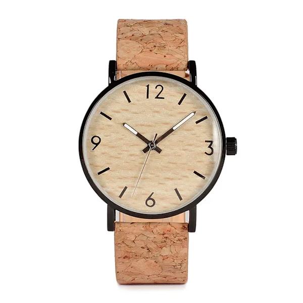 Parklockor BOBO BIRD Watch Herr Bamboo Relogio Masculino Damarmbandsur med läderband Silikonarmband Bra present GB025