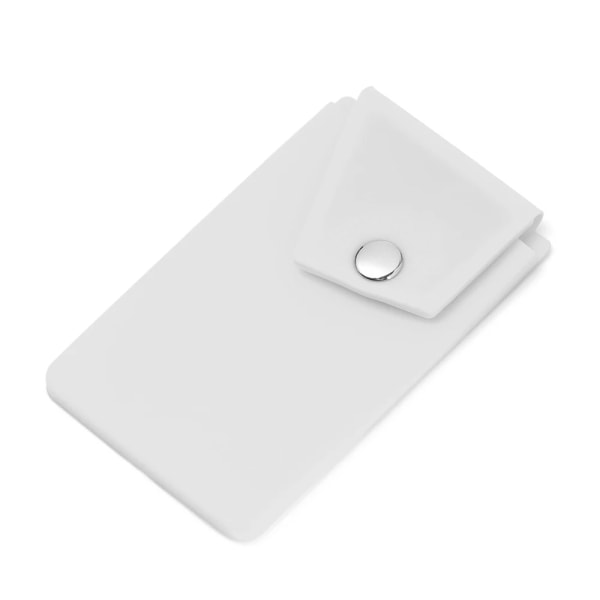 1 st självhäftande silikon mobiltelefon case med Snap Pocket Smart Back Stick-on Kreditkortshållare Universal Cash Case A-5