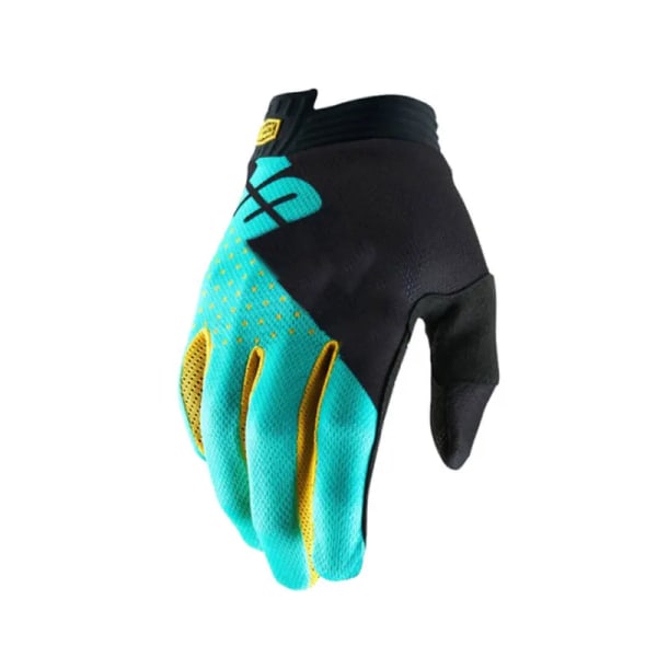 NYA Mtb Mountain Bicycle Handskar Motorcykel Racing Handskar MX Motocross Handskar Full BlackLightBlue--100 M