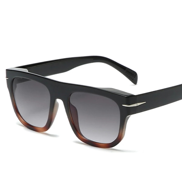 Fyrkantiga polariserade solglasögon för män 2022 märkesdesigner Polar solglasögon Dammode Lyx Lunettes De Soleil Polarises C2 Black Beans Gray Polarized And Box