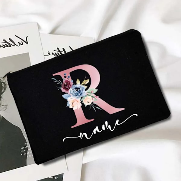 Personlig sminkväska Anpassat print Sminkväska Organizer Bröllopsfest Brudpresenter Organizer Tvättförvaringspåse D3pinkR