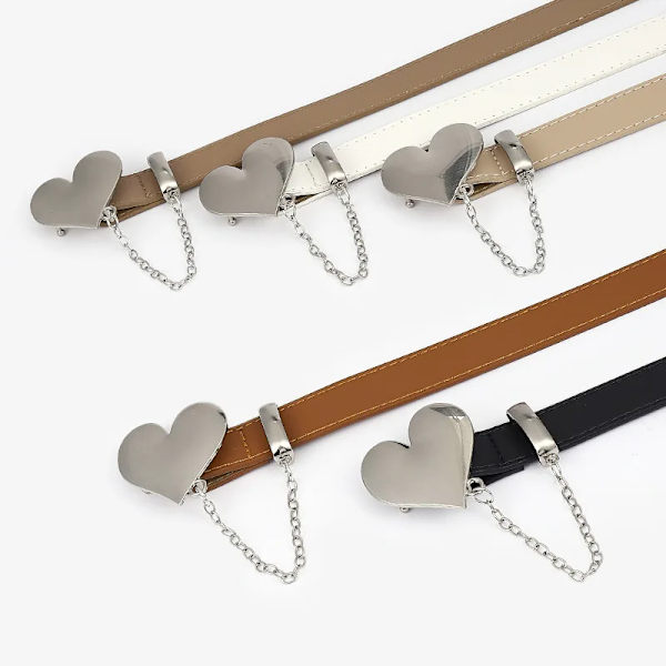 Bältesklänning Enkel mångsidigt mode för kvinnor Läderbälte Tunt Skinny Justerbar matt midjeband Bältkklänning Tillbehör Matte Camel 96X1CM