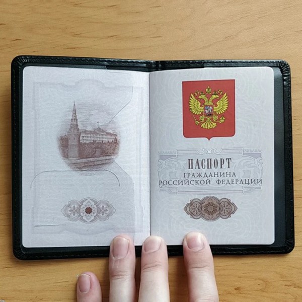 Papers Please Passport Cover Ryssland Rese Pass Holder Covers för pass coffee