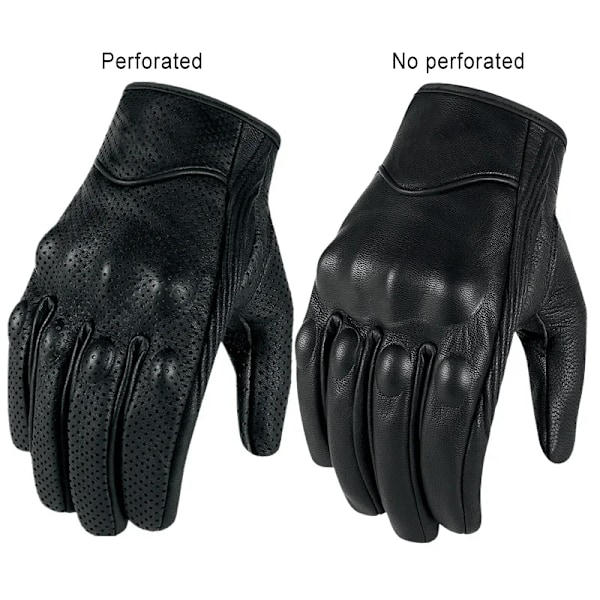 Herr Dam Racing Cykelhandske Cykelutrustning Motorcykelhandskar Läder Pekskärm Sommar Vante Halvfinger Men Perforated M