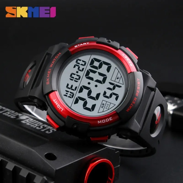 SKMEI nya sportklockor män utomhus mode digital watch multifunktion 50M vattentät armbandsur Man Relogio Masculino 1258 gold