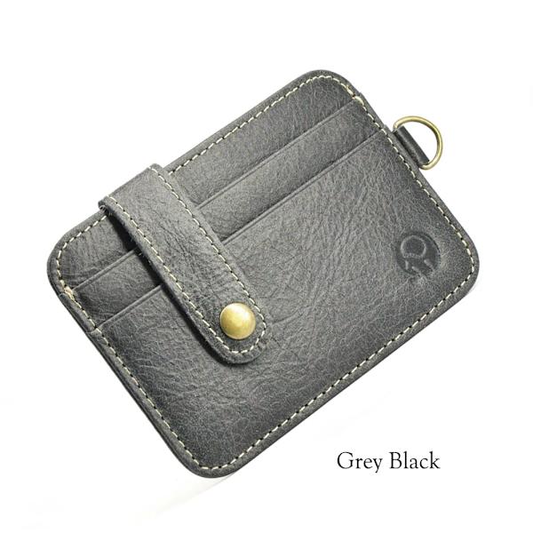 Retro unisex ung smal minimalistisk plånbok Kohud Läder VIP ID Kreditkortshållare Kort handväska Läder Bank Multi Slot Card grey black