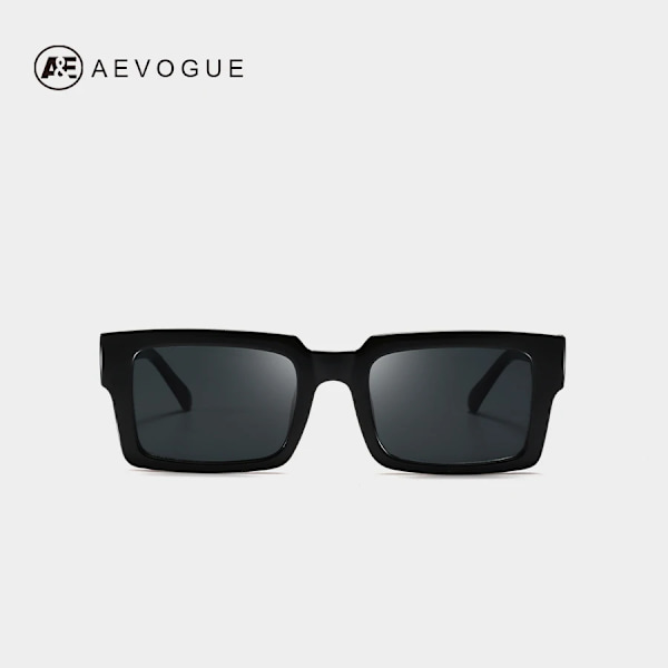 AEVOGUE Solglasögon Dam Rektangelbåge Transparent Brand Designer Retro Solglasögon Unisex fyrkantiga Brun UV400 AE0664 NO2 follow picture