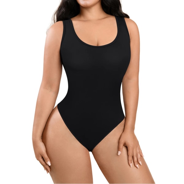 Body Shaper Linne String Sculpting Body Fajas Colombianas Waist Trainer Shapewear Push Up Butt Lifter Black S