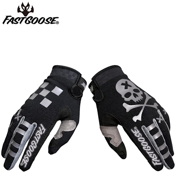 Nya Andningsbara Motorcykelhandskar Hel Finger Utomhuscyklar Racing Bil Motocross Handskar Unisex Mtb Mx Dh Handskar Cykling black5 M