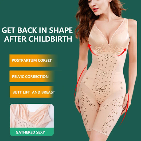 Flarixa Ice Silk Seamless Body Shapewear efter förlossning Dam Justerbara breddningsremmar Sexig Body Dam Trosor Butt Raiser BLACK M