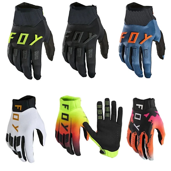 2024 Nya Motocrosshandskar Stötsäkra Andningsbara Mountain Mtb Off Road Cykelhandskar Herr Dam Sport Cykelhandskar Green-Gradient---222 XL