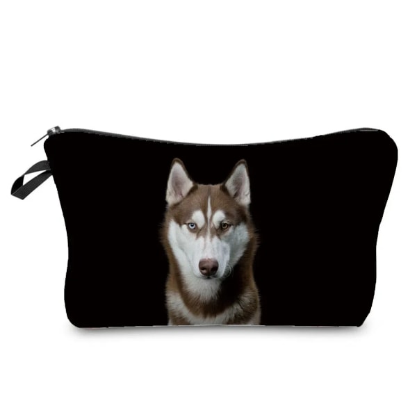 Värmeöverföring Djurmönster sminkväska Söt katt Print Kosmetiska väskor Högkvalitativ organizer Multifunktion Kvinnor Case hz5125 Cat Dog Bag