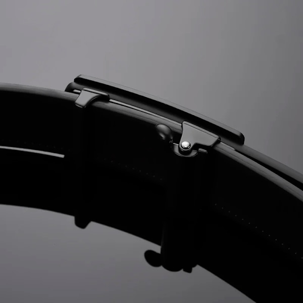 Herrbälte, tandlöst automatiskt spänne, exklusivt designbälte, lyxigt, lyxigt, läderbälte för män WYH02 red 115CM