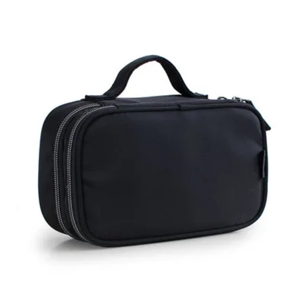 Case Snygg vattentät kosmetisk väska Organizer Case Toalettpaket för mini case toalettpåse Black L