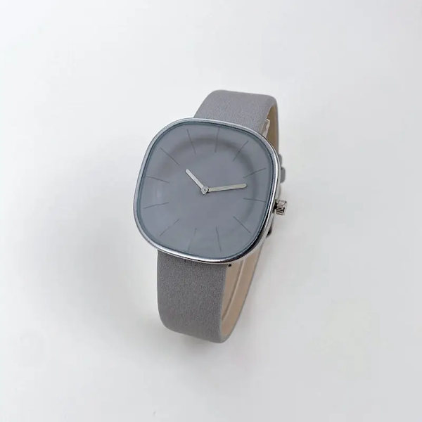Premium Square Watch Dam Enkel Design Mode All-match Watch Damklockor för kvinnor Quartz Damklockor Femme Luxury grey