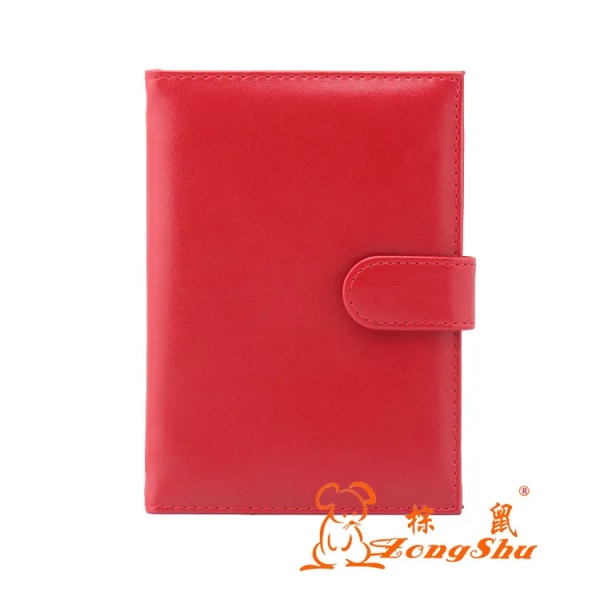 zongshu multifunktions Travel PU-läder Passhållare Cover Cover plånboksskydd (Anpassat accepterar Red