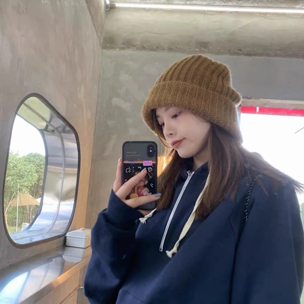 Unisex Storlek Stor Solid Varm Mjuk Hip Hop Stickad Mössa Herrar Vintermössor Damers Skullies Beanies För Flickor Шляпа Khaki