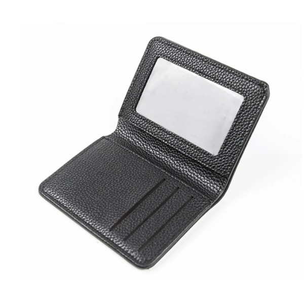 Super Slim Mjuk Plånbok Läder Mini Kreditkort Plånbok Plånbok Korthållare Män Plånbok Tunn Liten Black(.1003)