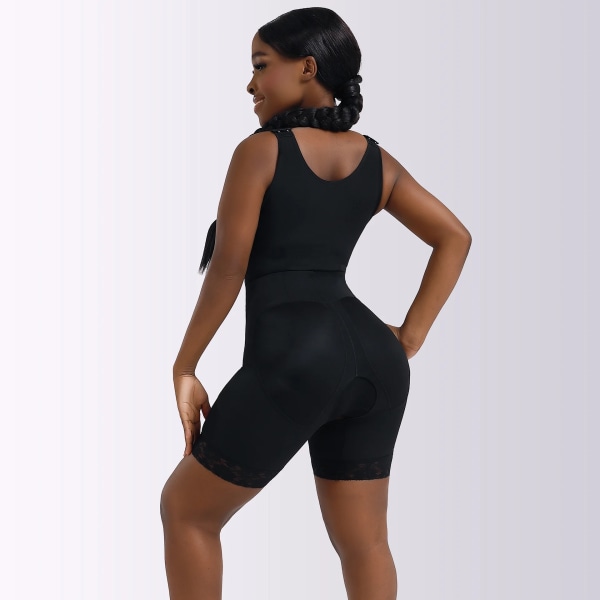 Korsett för kvinnor för bantning av hela kroppen Shapewear Korsett för bantning av rumpa lyfter öppen gren magkontrollbody Black 4XL