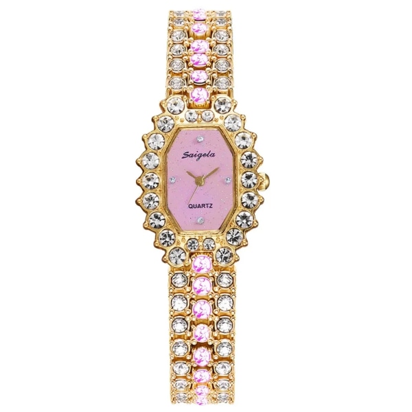 Mode Stjärnhimmel Diamond Watch Casual Lyx Kvinnor Armband Armbandsur för Kvinnor Klockor Klocka gold pink