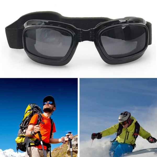 2022 Cykelglasögon vindtät utomhussportglasögon Motocrosssolglasögon Snowboardglasögon Ski Googles UV400 för män kvinnor Grey