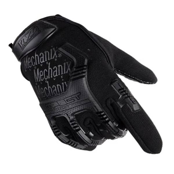Taktiska militärhandskar Paintball Airsoft Shot Soldat Stridspolis Antisladd Cykel Helfingerhandskar Män Kläder Handskar Black M