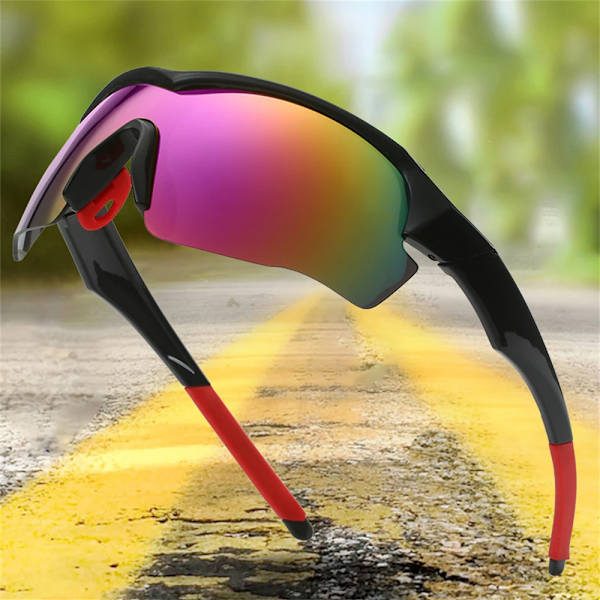 Solglasögon för utomhuscykling Professionella damer, sportglasögon för män, stor ram, cykel Ultraviolettsäkra vindruteglasögon 02 Sunglasses