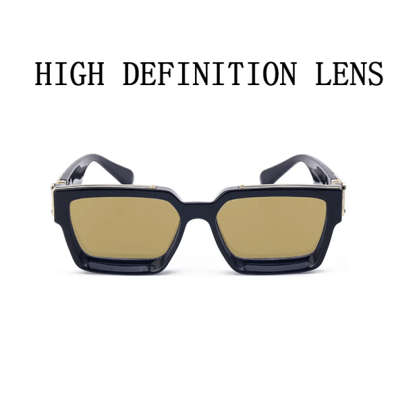 Fyrkantiga överdimensionerade miljonärmodeglasögon Lyxsolglasögon för män Vintage solglasögon kvinnor Sonnenbrille Gafas De Sol Lentes B05 As the picture