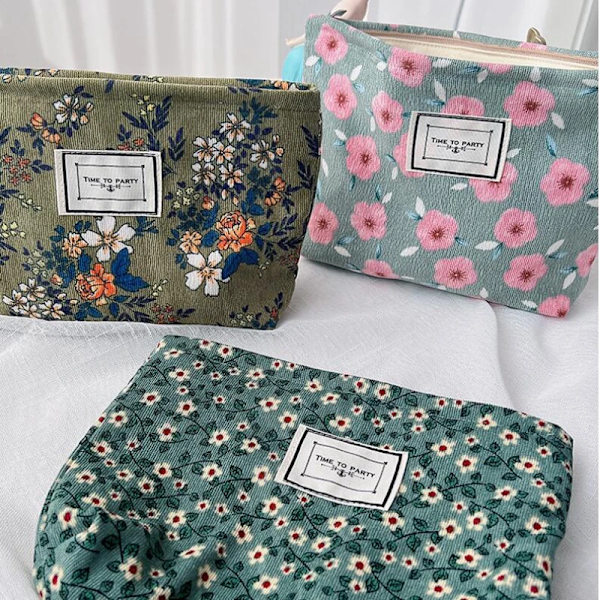 Manchester Sminkväska Organizer Clutch Retro Print Kosmetikväska Tvätta Kvinnor Rese Sminkpåse Skönhet Toalettförvaringsväskor c