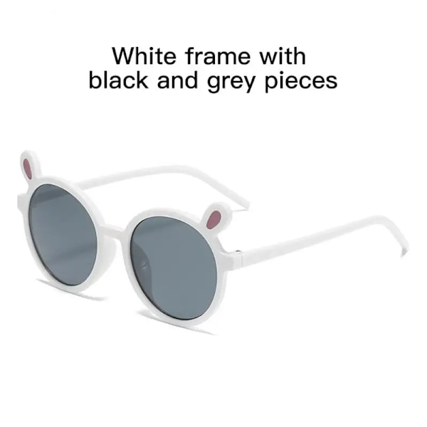Flickor Pojkar Söta Björn Solglasögon UV400 Barn Tecknad Retro Runda Solglasögon Utomhusglasögon Baby Shade Glasögon Party Glasögon B03