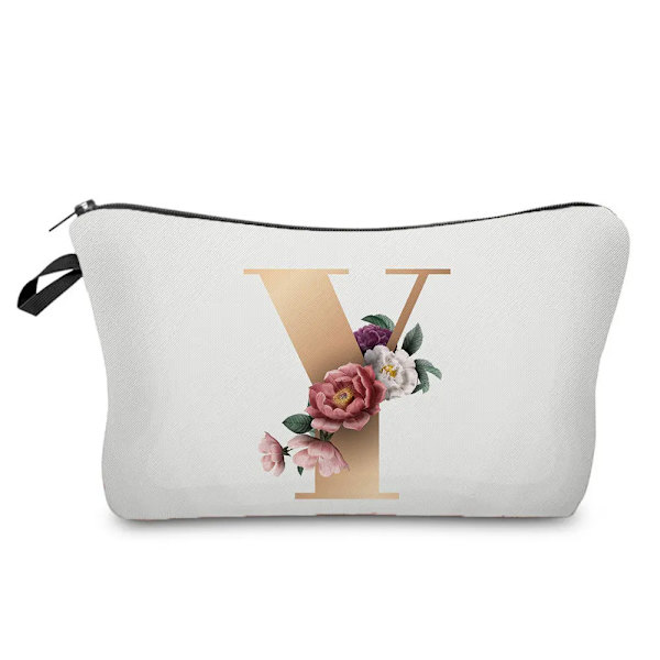 Brudtärna Sminkväskor Brev Print Kosmetikväskor Bröllopsfest Sminkväska Toalettartiklar Organizer Dam Clutch Presenter hz3409