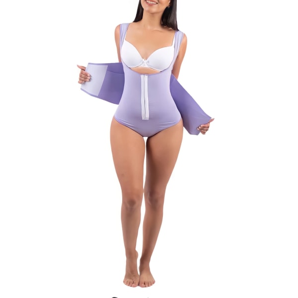 Fajas colombiansk gördel Waist trainer Butt Lifter Shapewear Dam Magkontroll Kroppsformare Framkrokar Slida Bantning Platt Khaki M