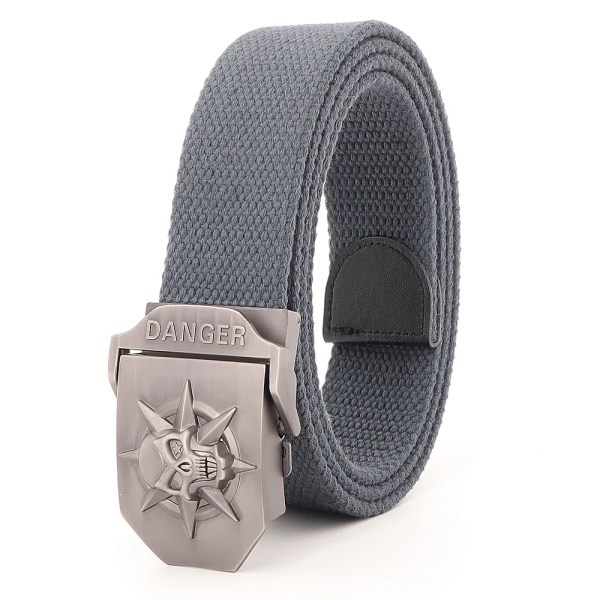 Canvas automatiskt spänne bälte för män Tactical Army hög kvalitet 4 mm tjocka 38 mm breda byxor Tillbehör Nytt träningsbälte för utomhusbruk Army green 110cm