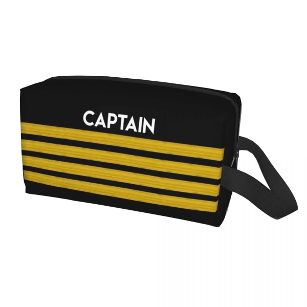 Pilot Captain Stripes Kosmetikväska Mode Stor kapacitet Flygplan Flygare Case Skönhetsförvaring Toalettväskor Type 7 Cosmetic Bag