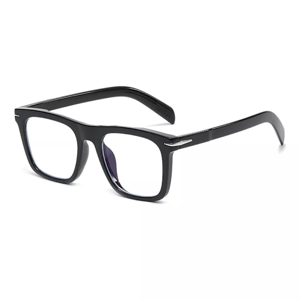 2022 klassiska fyrkantiga solglasögon för män Modemärke Designer Nit Retro Solglasögon för kvinnor UV400 Beckham Style Driver Glasögon black clear AS